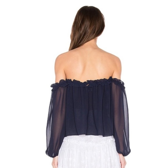 Misa navy halter top sz M - Picture 3 of 6